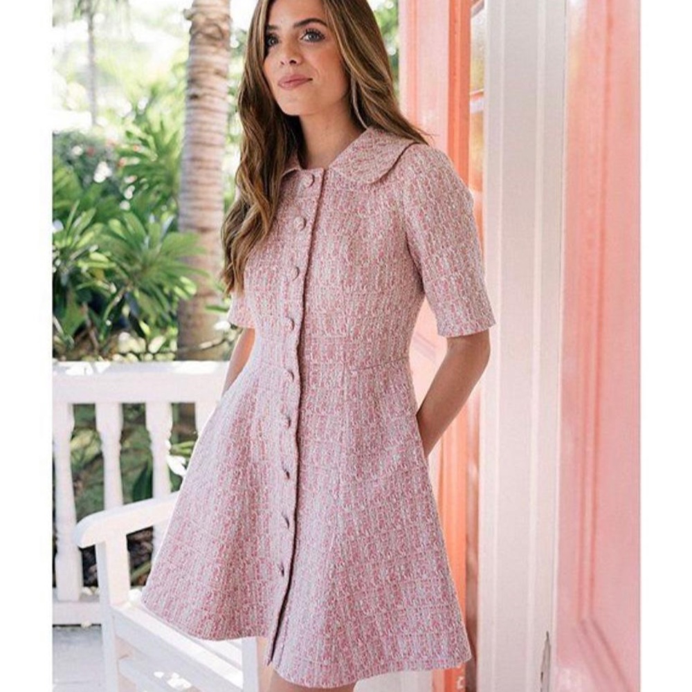 Gal Meets Glam Tweed dress